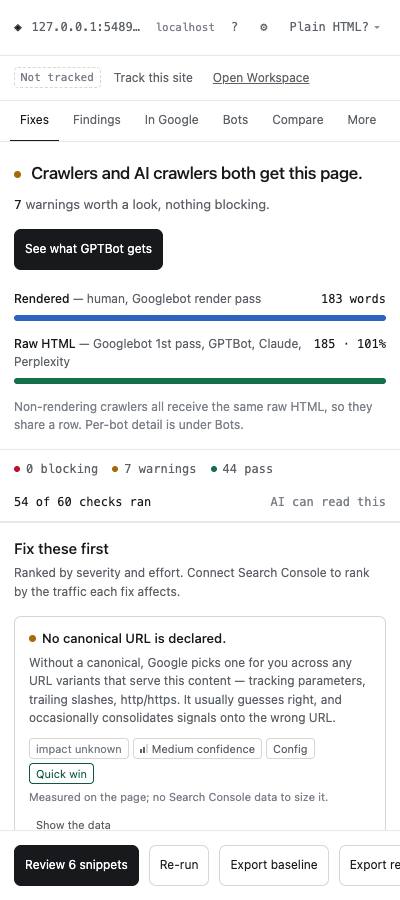 Top fixes before Search Console is connected