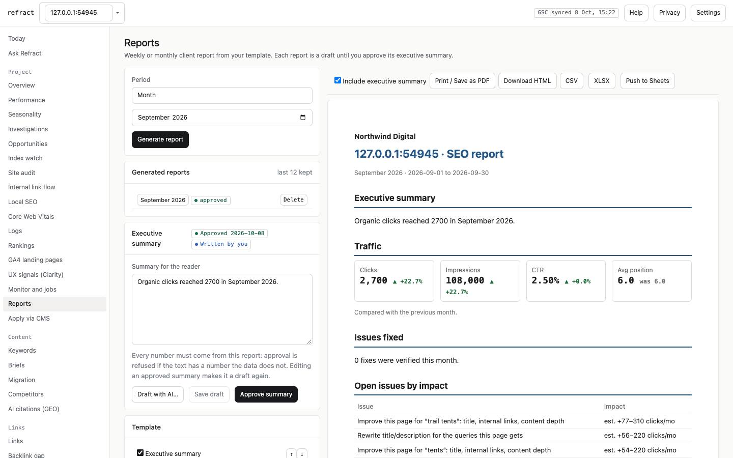 Reports
